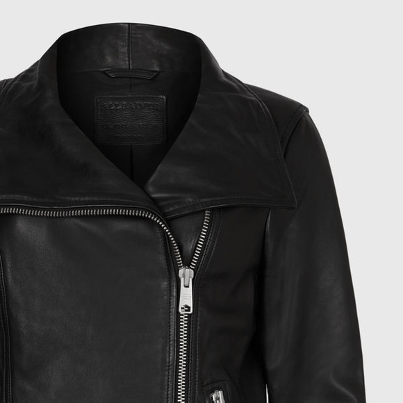 ALLSAINTS ELLIS LEATHER BIKER JACKET - Picture 6 of 15